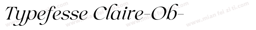 Typefesse Claire-Ob字体转换